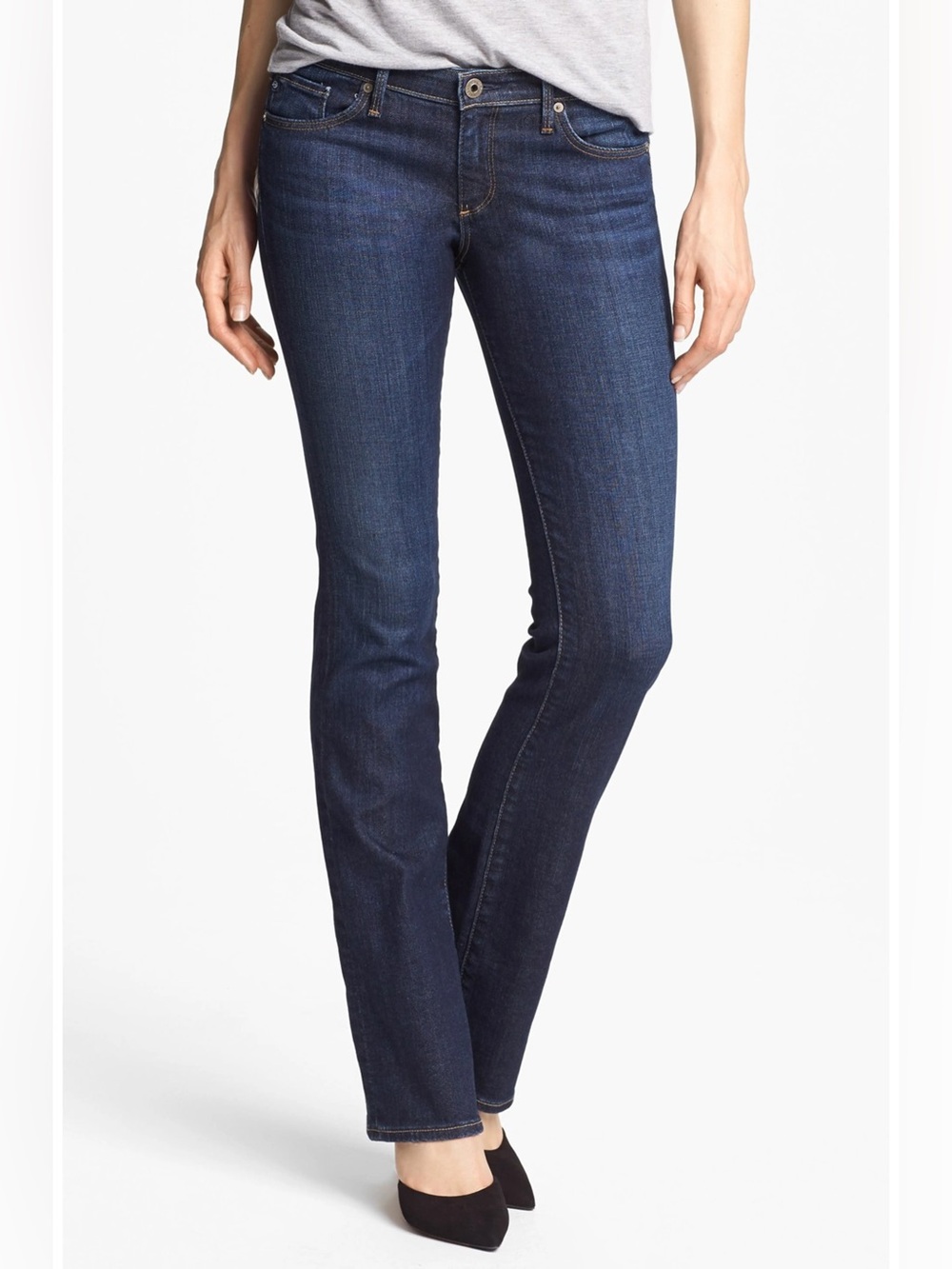 AG Adriano Goldschmied The Olivia Skinny Bootcut Jeans Dark Wash Size 27R